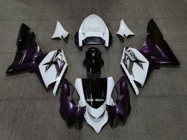 Online 2004-2005 Kawasaki ZX10R Motorcycle Fairings - White Purple and Black Canada