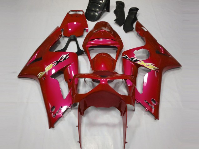 2003-2004 Kawasaki ZX6R Motorcycle Fairing - Red Canada