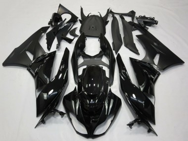 Online 2009-2012 Kawasaki ZX6R Motorcycle Fairings - Glossy Black Matte Black Canada