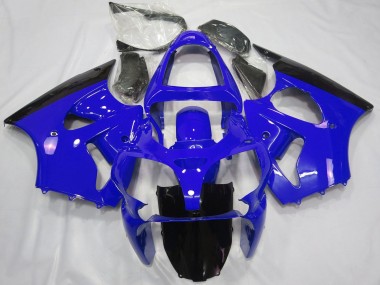 Online 2000-2002 Kawasaki ZX6R Motorcycle Fairings - Blue Glossy Black Canada