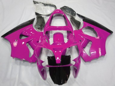 Online 2000-2002 Kawasaki ZX6R Motorcycle Fairings - Pink Glossy Black Canada