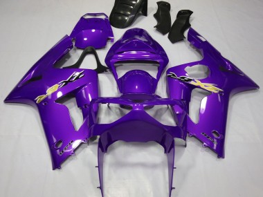 Online 2003-2004 Kawasaki ZX6R Motorcycle Fairings - Purple Canada
