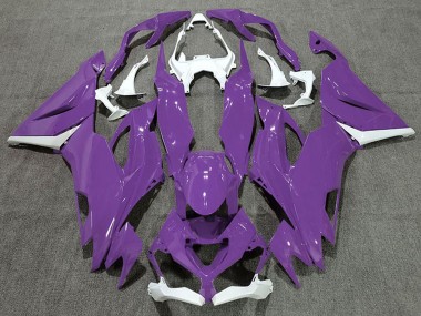 Online 2019-2022 Kawasaki ZX6R Motorcycle Fairing - White Purple Canada