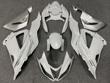 Online 2013-2018 Kawasaki ZX6R Motorcycle Fairings - Pearl White Green Canada