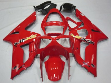 Online 2003-2004 Kawasaki ZX6R Motorcycle Fairings - Red Canada