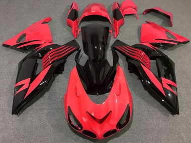 Online 2006-2011 Kawasaki ZX14R Motorcycle Fairing - Red Glossy Black Canada