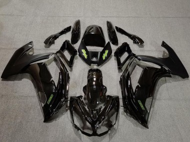 Online 2009-2011 Kawasaki Ninja 650R Motorcycle Fairings - Glossy Black Green Canada