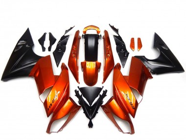 Online 2009-2011 Kawasaki Ninja 650R Motorcycle Fairings - Orange Black Canada