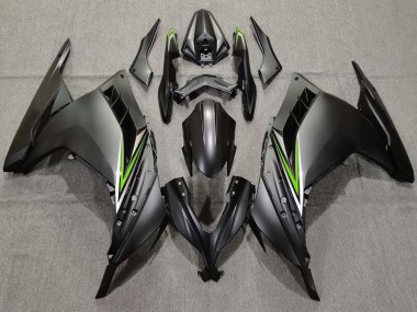 Online 2013-2024 Kawasaki Ninja 300 Motorcycle Fairings - Matte Black Green Canada