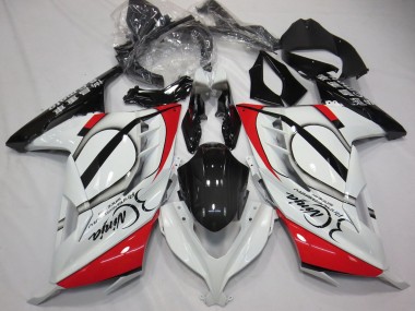 Online 2013-2024 Kawasaki Ninja 300 Motorcycle Fairings - Glossy White Red Black Canada