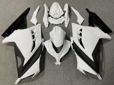 Online 2013-2024 Kawasaki Ninja 300 Motorcycle Fairings - White Black Canada