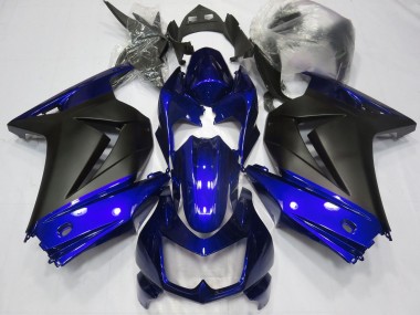 Online 2008-2012 Kawasaki Ninja 250 Motorcycle Fairings - Blue Matte Black Canada
