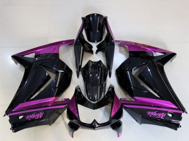 Online 2008-2012 Kawasaki Ninja 250 Motorcycle Fairings - Glossy Black Purple Canada