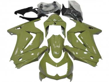 Online 2008-2012 Kawasaki Ninja 250 Motorcycle Fairings - Olive Green Canada