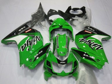 Online 2008-2012 Kawasaki Ninja 250 Motorcycle Fairings - Green White Black Canada