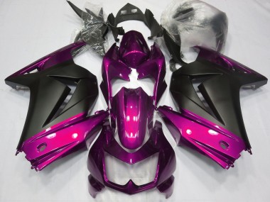 Online 2008-2012 Kawasaki Ninja 250 Motorcycle Fairings - Pink Matte Black Canada