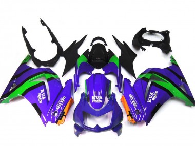 Online 2008-2012 Kawasaki Ninja 250 Motorcycle Fairings - Purple Orange Green Black Canada