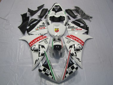 Online 2012-2014 Yamaha R1 Motorcycle Fairings - White Red Green Black Abarth Wudy Motul Canada