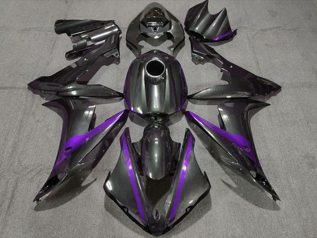 2004-2006 Yamaha R1 Motorcycle Fairings - Carbon Fiber Style Purple Canada