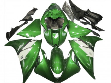 Online 2012-2014 Yamaha R1 Motorcycle Fairings - Green White Canada