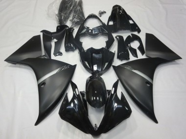 Online 2012-2014 Yamaha R1 Motorcycle Fairings - Glossy Black Matte Black Silver Canada