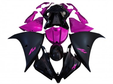 Online 2012-2014 Yamaha R1 Motorcycle Fairings - Glossy Black Matte Black Pink Canada