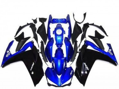 Online 2015-2018 Yamaha R3 Motorcycle Fairings - Blue Glossy Black Canada
