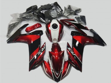 Online 2015-2018 Yamaha R3 Motorcycle Fairing Kits - Red White Glossy Black Canada