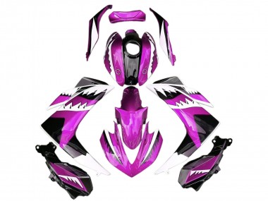 Online 2015-2018 Yamaha R3 Motorcycle Fairings - Pink White Glossy Black Shark Canada