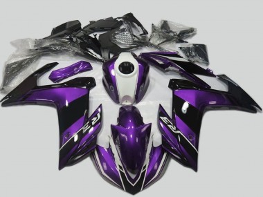Online 2015-2018 Yamaha R3 Motorcycle Fairing - Purple White Glossy Black Canada