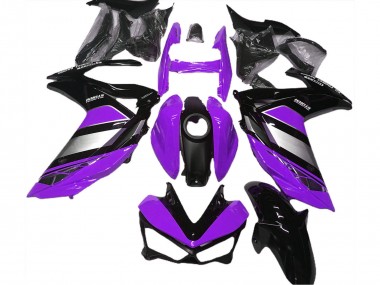 Online 2015-2018 Yamaha R3 Motorcycle Fairings - Purple Silver Glossy Black Canada