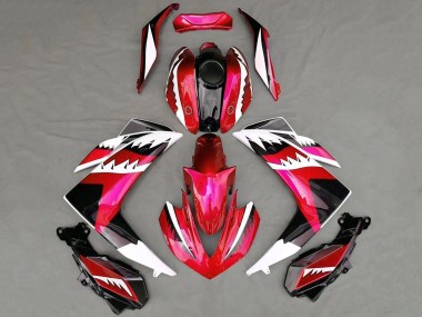 Online 2015-2018 Yamaha R3 Motorcycle Fairings - Red White Black Shark Canada