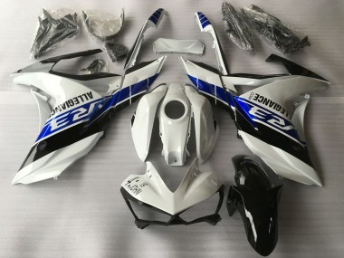 Online 2015-2018 Yamaha R3 Motorcycle Fairings - White Blue Black Canada