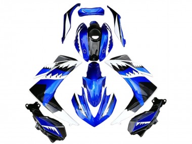 Online 2015-2018 Yamaha R3 Motorcycle Fairings - Blue White Black Shark Canada