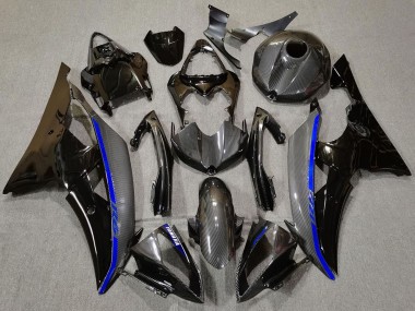 Online 2008-2016 Yamaha R6 Motorcycle Fairings - Glossy Black Carbon Fiber Style Blue Canada