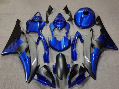 Online 2008-2016 Yamaha R6 Motorcycle Fairings - Blue Matte Black White Decals Canada