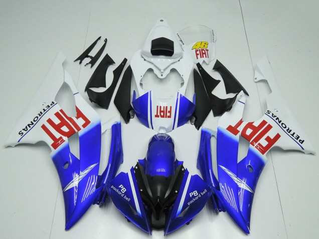 2008-2016 Yamaha R6 Motorcycle Fairings - White Blue Red Black Fiat Canada