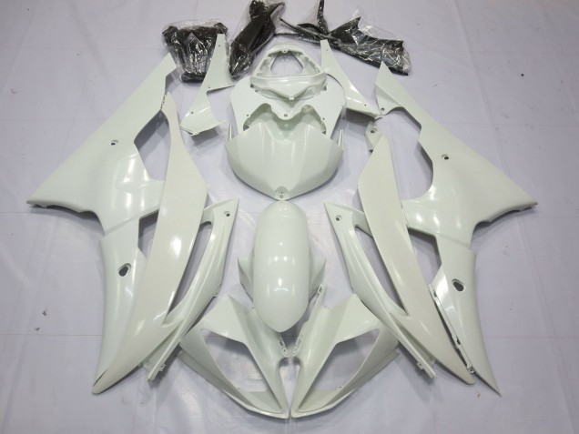 2008-2016 Yamaha R6 Motorcycle Fairings - Pearl White Canada