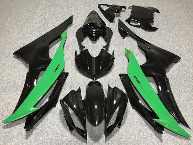 2008-2016 Yamaha R6 Motorcycle Fairing - Green Glossy Black Canada