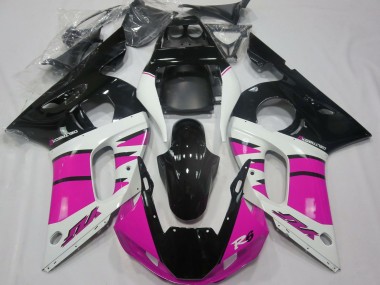 Online 1998-2002 Yamaha R6 Motorcycle Fairings - White Pink Glossy Black Canada