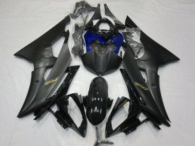 Online 2008-2016 Yamaha R6 Motorcycle Fairings - Glossy Black Matte Black Blue Gold Decals Canada