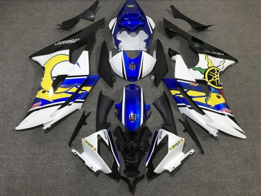Online 2008-2016 Yamaha R6 Motorcycle Fairing - White Blue Black Yellow Canada