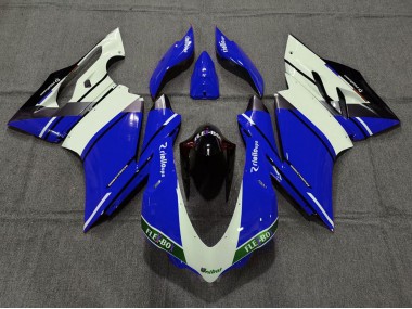 Online 2015-2020 Ducati 959 1299 Motorcycle Fairings - Blue White Glossy Black Unibat Flex-Box OEM Style Canada