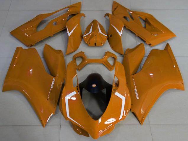 2011-2014 Ducati 1199 Motorcycle Fairings - Brown White Canada