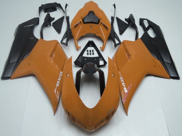 2007-2014 Ducati 848 Motorcycle Fairings - Brown Matte Black Canada