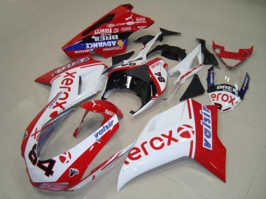Online 2007-2014 Ducati 848 1098 1198 Motorcycle Fairings - White Red Blue Glossy Black Valsir Xerox 84 Canada