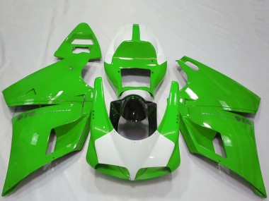 Online 1993-2005 Ducati 916 Motorcycle Fairings - Green White Glossy Black Performance Canada