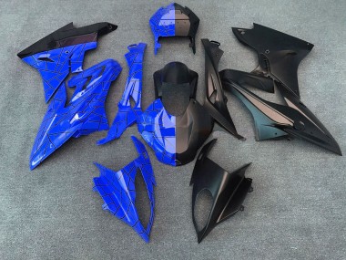 Online 2015-2016 BMW S1000RR Motorcycle Fairings - Blue Matte Black Split Canada