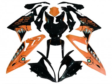 Online 2015-2016 BMW S1000RR Motorcycle Fairings - Orange Glossy Black Shark Canada