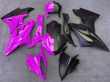 Online 2015-2016 BMW S1000RR Motorcycle Fairings - Pink Matte Black Split Canada